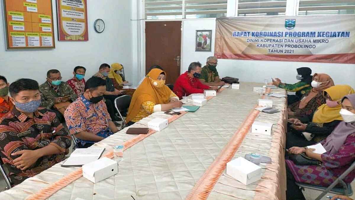 Dinkop dan Usaha Mikro Gelar Rakor Program Kegiatan Pemberdayaan Usaha Mikro 2021