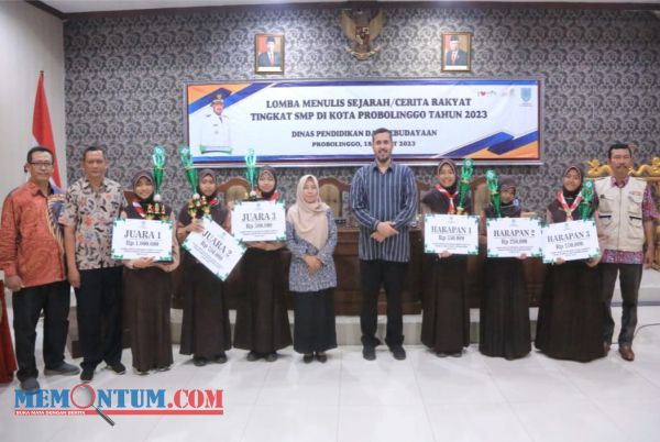 Menguak Sejarah Jalan Mastrip Jadi Jawara Lomba Menulis Sejarah atau Cerita Rakyat Tingkat SMP di Kota Probolinggo