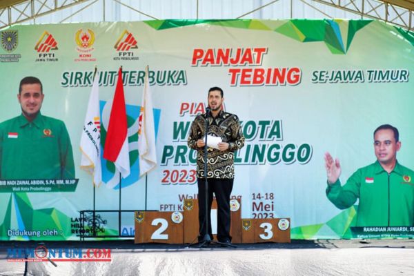 Buka Kejuaraan Panjat Tebing, Wali Kota Habib Hadi Wacanakan Pembangunan Wahana Sport Center dan Tourism